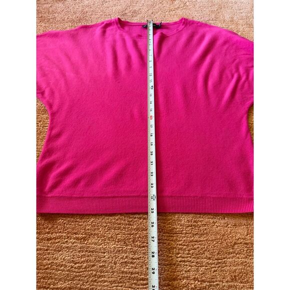 New York & Company Fuchsia Batwing Dolman Sleeve Pullover Knit Top Size M - Picture 6 of 7